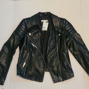 H&M Faux Black Leather Jacket